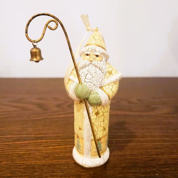 2002 Hallmark Christmas Ornament Lot Bisque Porcelain We Call Him Santa Yuletide - Picture 2 of 10